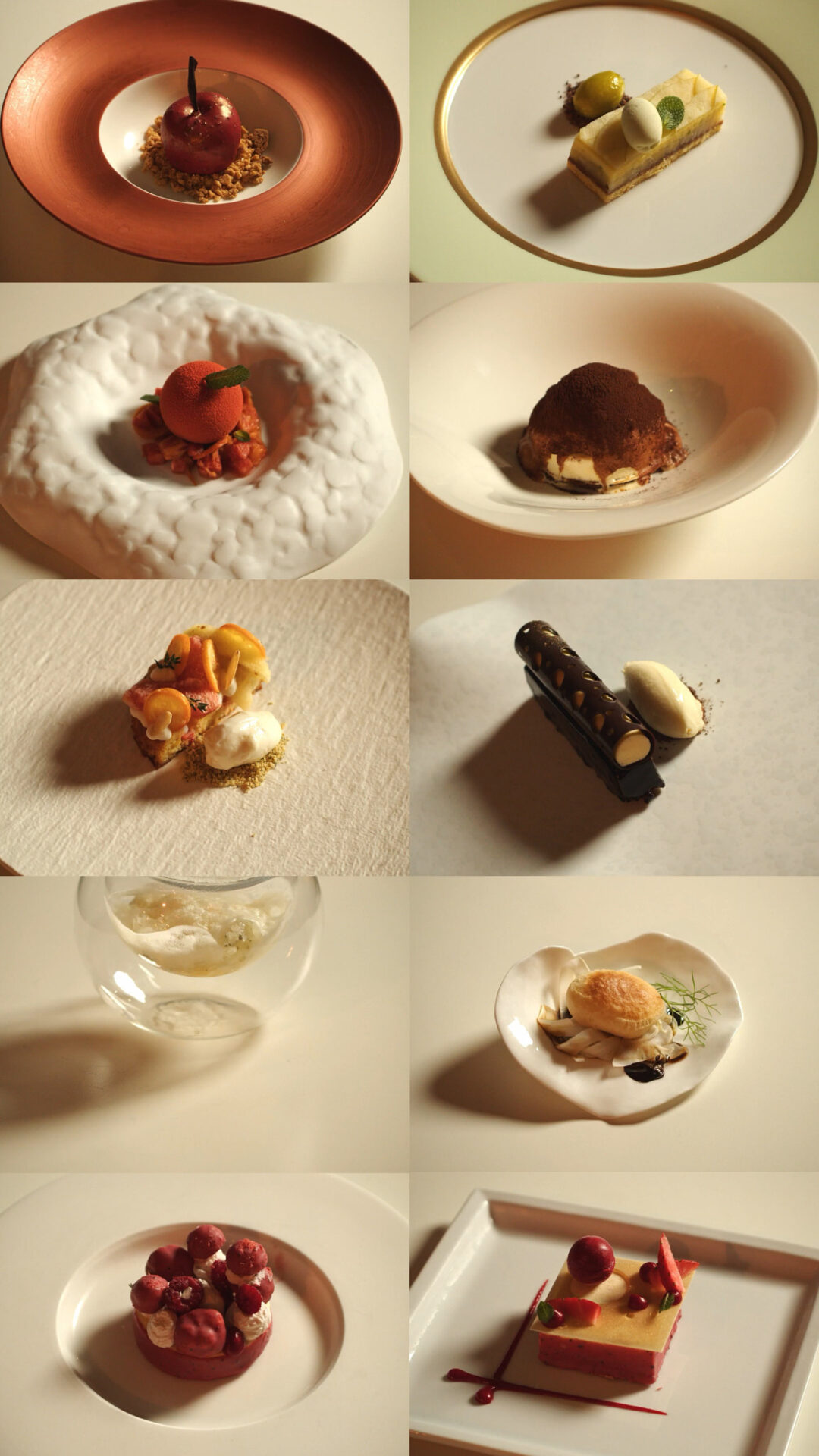 a collage of food