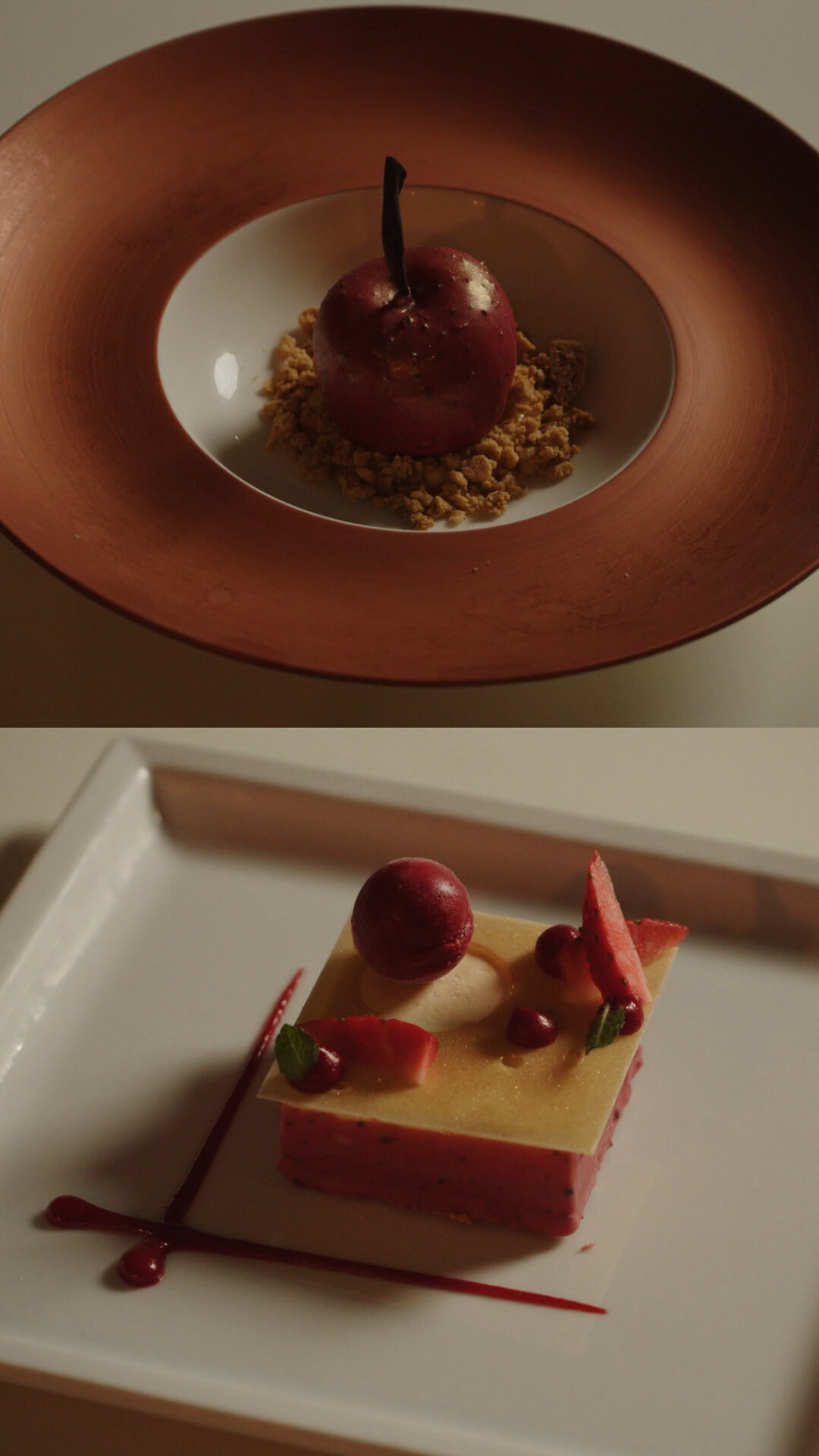 a plate with food on it